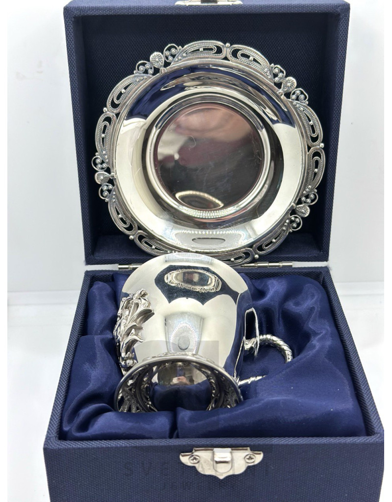 Набір срібна кавова чашка та блюдце “Маркіз” (Копировать) (Копировать) (Копировать) (Копировать)